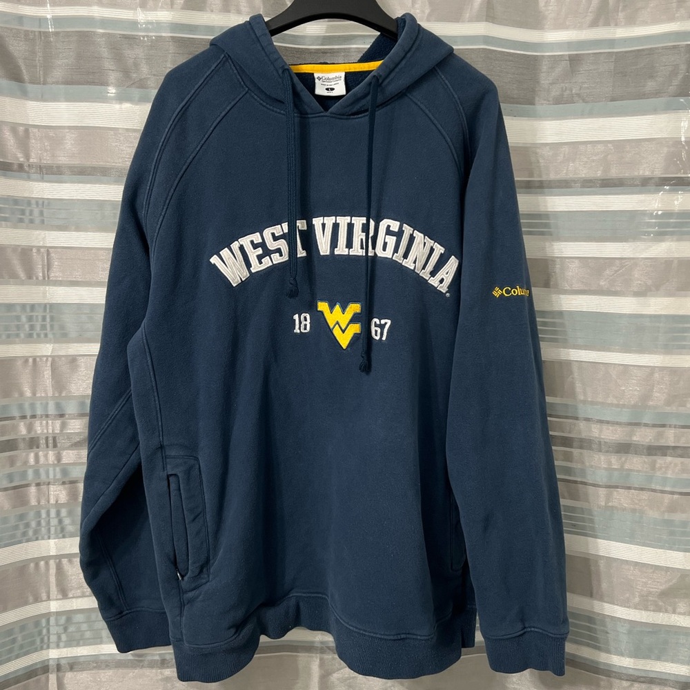 Columbia West Virginia Mountaineers Blue Pullover Hoodie